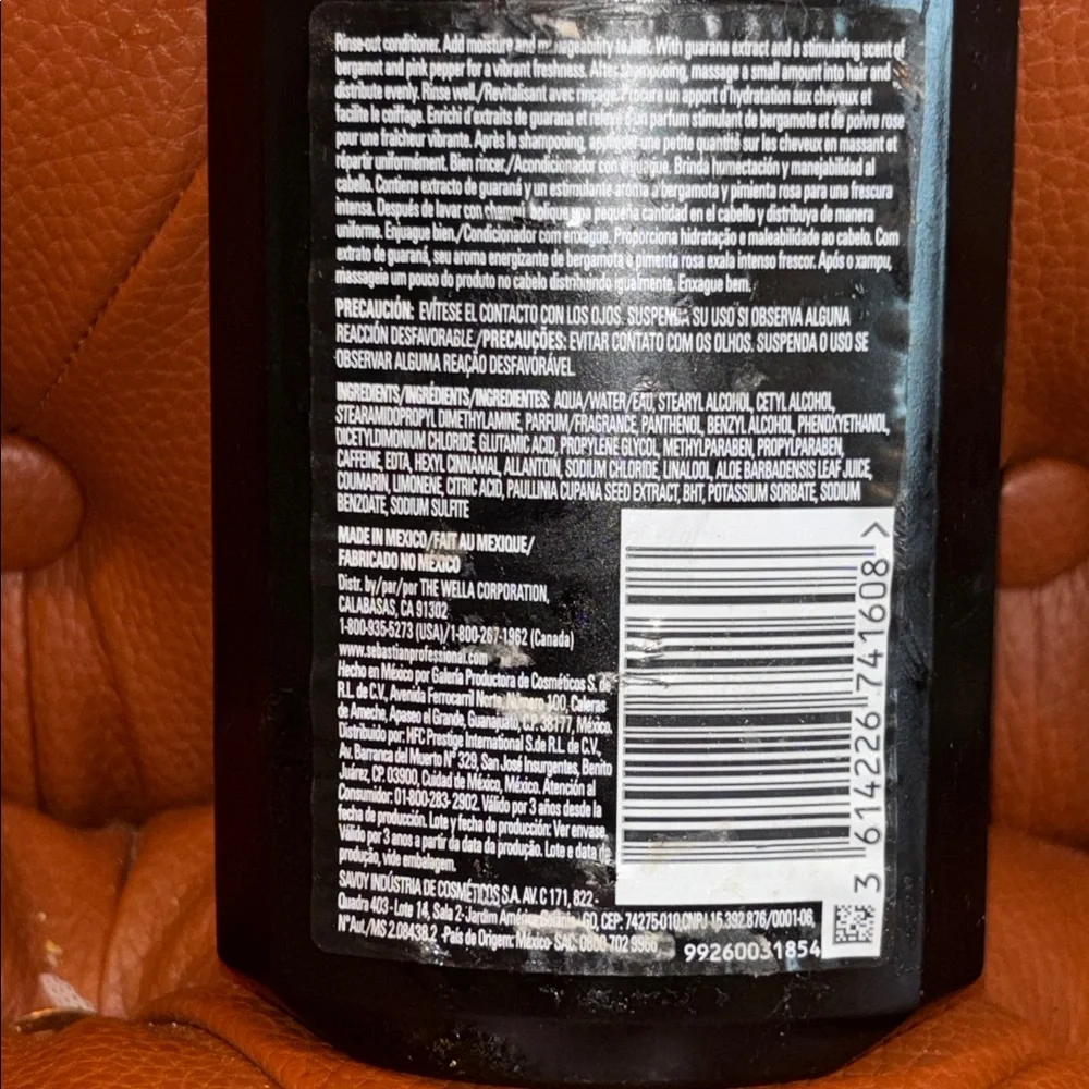 SEB man The smoother moisturizing conditioner 8.45 fluid ounces NWT